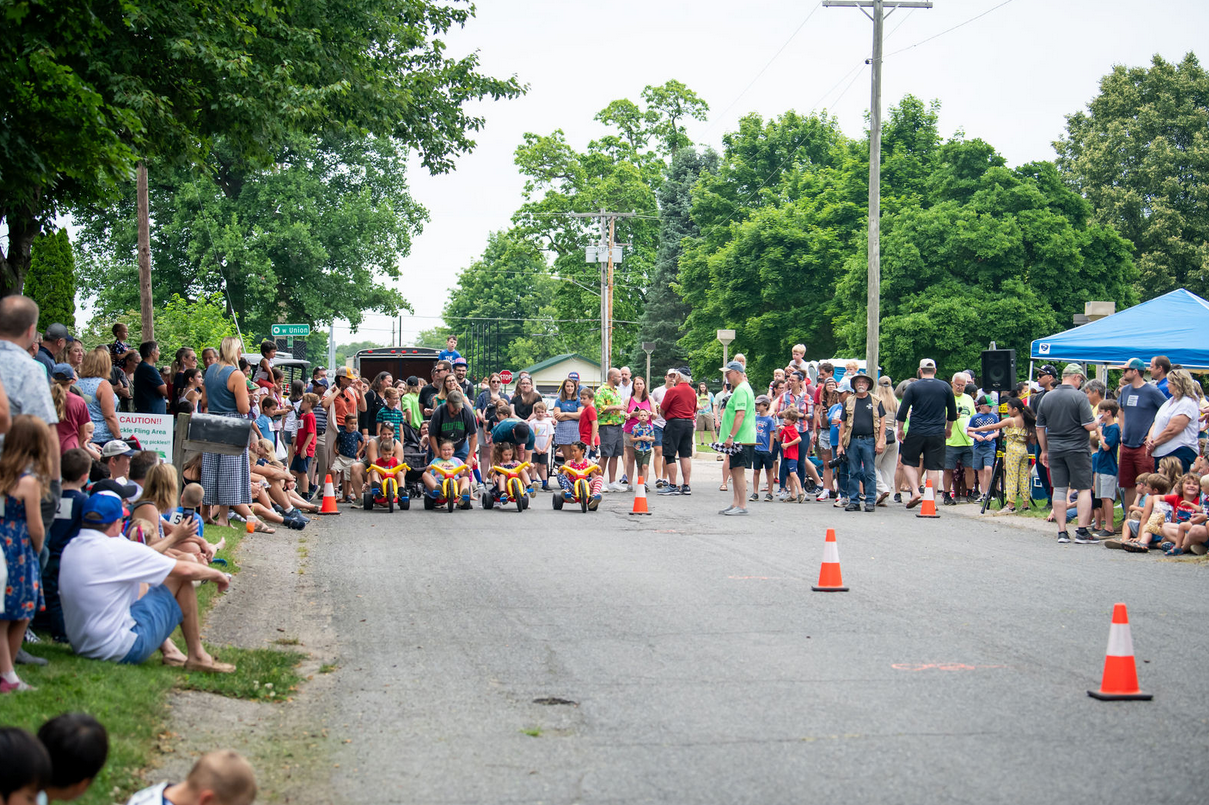big wheel race pickle festival